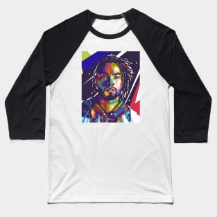 Miguel Colorful with Background Baseball T-Shirt